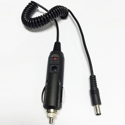 Cabo de carregador de automóvel de tipo macho para isqueiro de cigarros em veículos de 12v 5.5x2.1