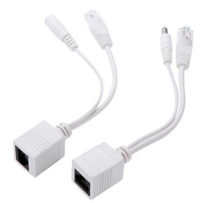 Certificado CE Pares POE Ethernet Injetor Splitter Adaptador Cable para CCTV RJ 45 RCA