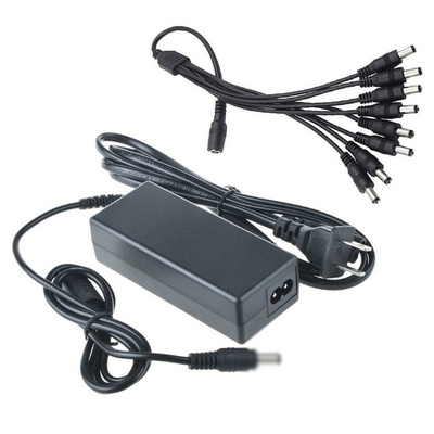 12VDC 5A 4 portas 8 portas Adaptador de potência de saída múltipla com 85% de eficiência por C-Power
