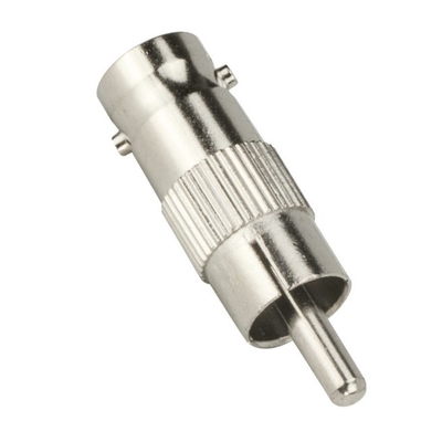 Conector de cabo coaxial RCA de macho para BNC de fêmea para instalação de câmaras de CCTV