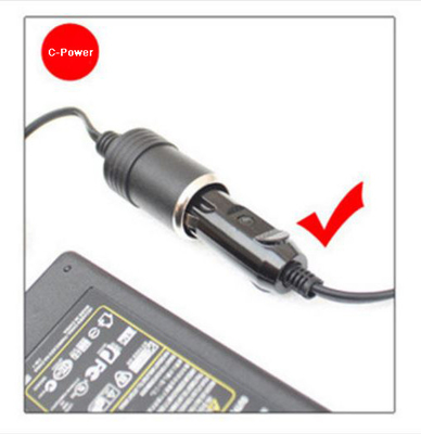 Adaptador de carro moderno de 60 W DC 12V a AC 220V com conexão de desktop 12VDC 5A fonte de alimentação