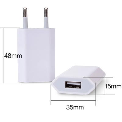 Carregador de parede USB Plug DC Tipo de saída Preto Branco 5V 1A Para iPhones Samsung Android LG