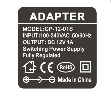 Adaptador de alimentação de 12 V CC para CCTV LED sobrevolt e proteção contra curto-circuito garantida