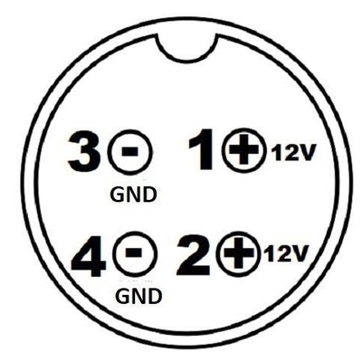 Certificado CE Adaptador de alimentação de computador de 12 V 5 A para fonte de alimentação AC DC de 4 pines de 60 W em preto