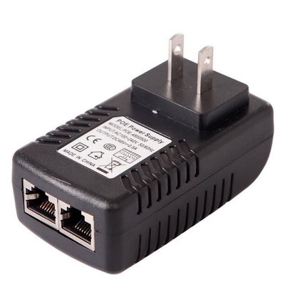 POE Injector Ethernet Adaptador 48V 500mA Plug de parede para alimentação de telefone/câmera IP