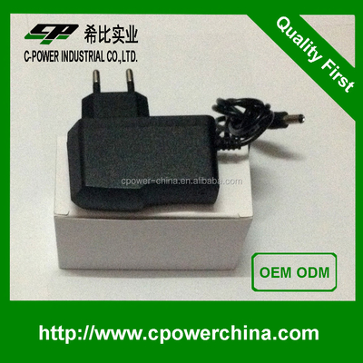 Tipo de saída de corrente contínua montada na parede 12V 1A 5V 2A 6V 2A 9V 2A Adaptador de energia 12VDC 1A Adaptador de corrente alternada