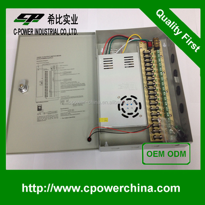 360W 18 canais Fonte de alimentação dc12v 30A 220V 110V AC Proteção contra sobrevoltagem