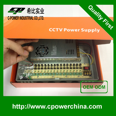 360W 18 canais Fonte de alimentação dc12v 30A 220V 110V AC Proteção contra sobrevoltagem
