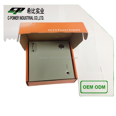 Caixa de alimentação de câmeras de CCTV de 12 V CC 3A 4CH com canais de saída personalizáveis