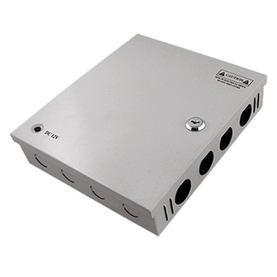 Caixa de alimentação de canal 12V 20A DC 18CH para saída de vigilância de segurança de câmaras de vigilância
