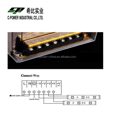 Potência e corrente de saída 50A 12V DC Fornecimento de energia CCTV para câmeras de segurança de nível A