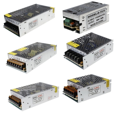 Prata Popular 100W DC 5V 12V 24V 36V 48V Driver de Fornecimento de Energia Switch para 5050 LED Strip AC 110-220V
