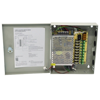 C-Power 9 Canal CH Câmera de Segurança CCTV Distribuição PTC Caixa de alimentação 12V saída