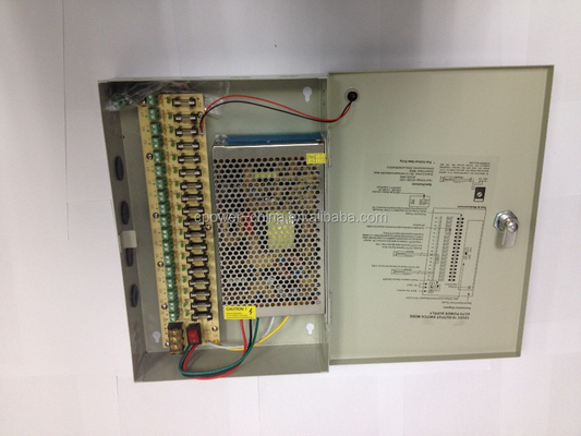 12V de saída Fornecimento de energia CCTV 120W 18CH para proteção contra sobrevoltagem e câmera CCTV