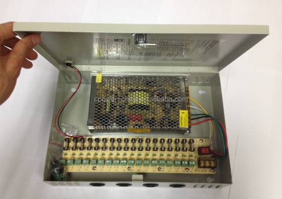 12V de saída Fornecimento de energia CCTV 120W 18CH para proteção contra sobrevoltagem e câmera CCTV