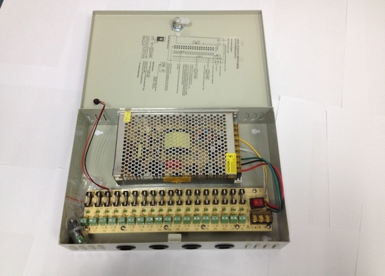 Fonte de alimentação de comutação de câmaras CCTV de alta frequência 12V 10A 120W 18ch com CE ROHS FCC