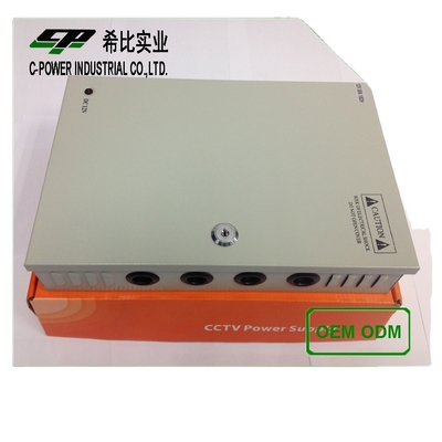 Fonte de alimentação de comutação de câmaras CCTV de alta frequência 12V 10A 120W 18ch com CE ROHS FCC