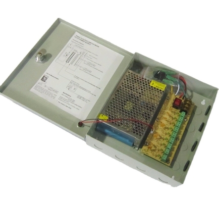 Caixa de alimentação CCTV 9CH 12V 5A DC Saída 60W Eficiência 90% Frequência de saída 50/60Hz