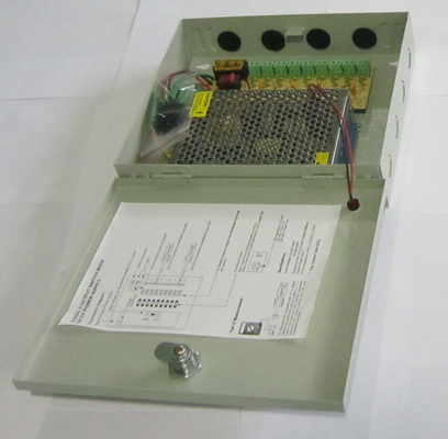 Caixa de alimentação CCTV 9CH 12V 5A DC Saída 60W Eficiência 90% Frequência de saída 50/60Hz