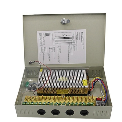 C-Power 2KG PTC Fuse 18CH Câmera de segurança Caixa de alimentação DC 12V 20A para DVR CCTV