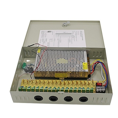 C-Power 2KG PTC Fuse 18CH Câmera de segurança Caixa de alimentação DC 12V 20A para DVR CCTV