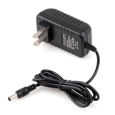 Plug de parede 6V 800mA 0.8A 5V 0.6A 12V 1A 5V 600mA Adaptador de energia com design de cor preta