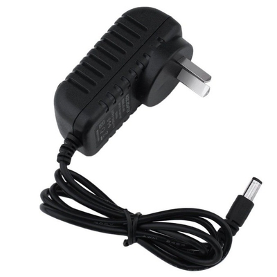 Plug de parede 6V 800mA 0.8A 5V 0.6A 12V 1A 5V 600mA Adaptador de energia com design de cor preta