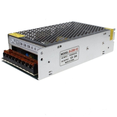 Fonte de alimentação de comutação usual 12V Voltagem de saída 20A Corrente de saída 220V AC a 12V DC