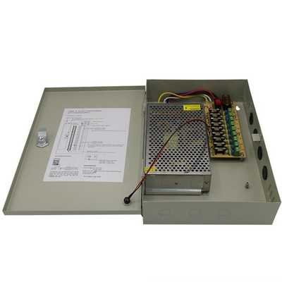 Output único cinza 9 portas 20A 12V DC Switching Power Supply Distribuição Box C-Power
