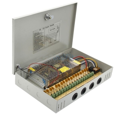 Eficiência 82% C-Power 110v 220v ac dc 12v 18ch 20a 12 volt 16 canais cctv fonte de alimentação