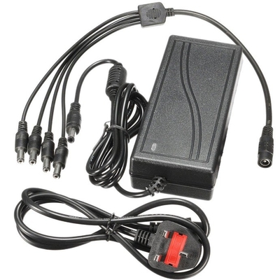 Conexão de computador 12V 5A Adaptador de alimentação de saída múltipla com 4 portas Pigtail CE certificado