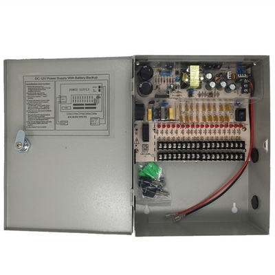 110v 220v 12v 15a 10ch Bateria de reserva Fornecedora de energia de comutação para câmaras de vigilância