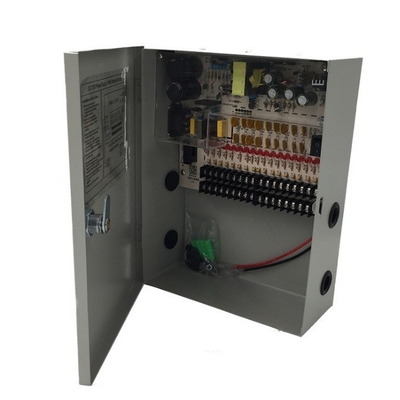 110v 220v 12v 15a 10ch Bateria de reserva Fornecedora de energia de comutação para câmaras de vigilância