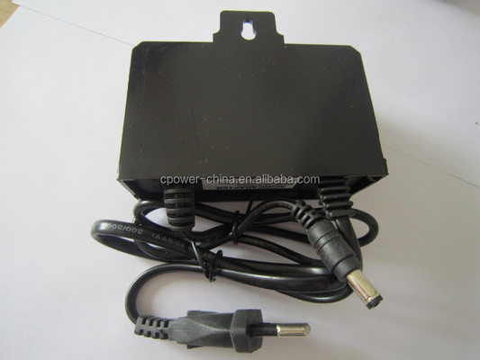 Certificado CE 12V 2A 24W adaptador de alimentação AC DC à prova d'água para câmara de vigilância exterior