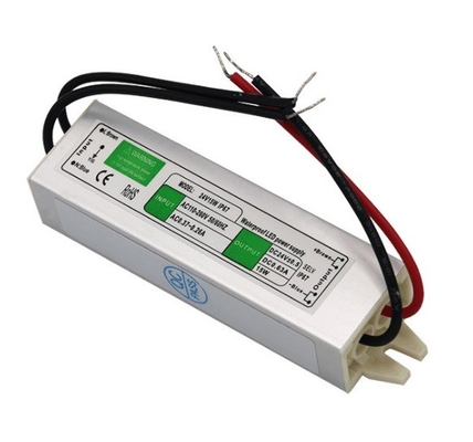 Motor de alimentação à prova d'água de 15W para transformador de corrente contínua de 12V 24V de saída única de tira LED