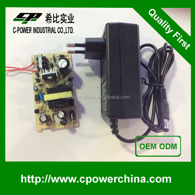 Tipo de saída de corrente contínua 12v 2a 24v 1a 24w TS-1012C Adaptador AC/DC/alimentação com certificado CE