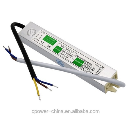 Adaptador de transformador do condutor de alimentação LED de 20 W para faixa LED IP67 à prova d'água 12V 24V