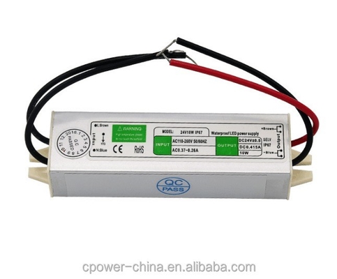 10W-200W resistente à água IP67 LED Light Transformer Supply Driver com saída de corrente contínua 24v