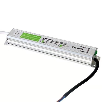 Silver White 24v DC Waterproof Electronic 50W LED Driver 100w 25w Transformador de alimentação IP67