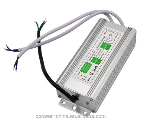 Transformador de fonte de alimentação LED à prova d'água 80W 45W 50W 60W 100W 120W DC12V/24V IP67/IP66