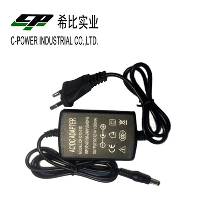 1000mA 12v 1a adaptador ac dc para produtos eletrónicos