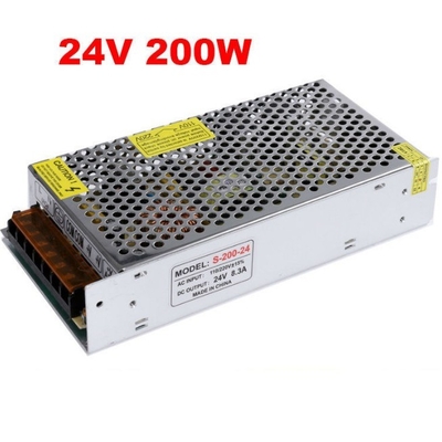 C-Power AC110V 220V DC 12V 16A 24V 8A 24V Fornecimento de energia 200W com tensão de entrada 220V