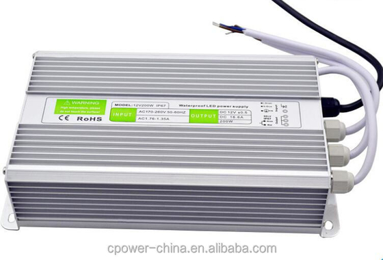 220V AC DC 12V 24V Transformador LED Motor de alimentação 200W 250W 150W 100W