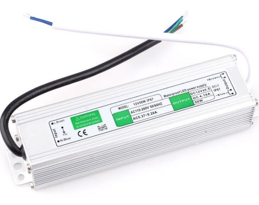 Transformador à prova d'água 50w Fornecedor de energia LED Condutor DC12V Output único para exterior