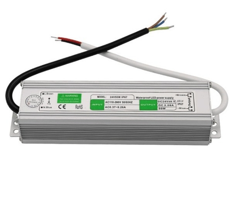 Transformador à prova d'água 50w Fornecedor de energia LED Condutor DC12V Output único para exterior