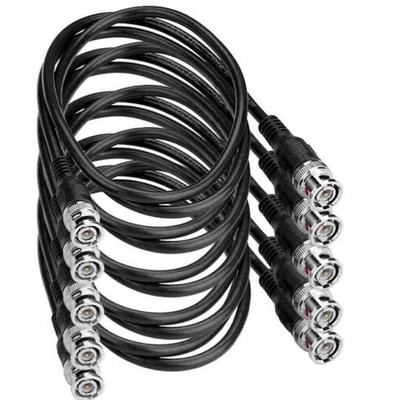 1m comprimento PVC casaco BNC CCTV vídeo cabo para CCD câmera de segurança DVR sistema de fio coaxial