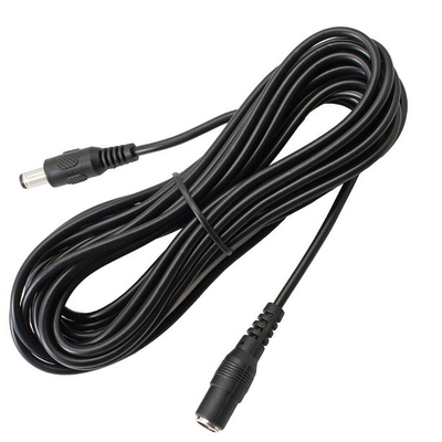5m 3m 2m 1m Cable DC Branco Fêmea Tipo 5.5mm x 2.1mm Plug Adaptador Cable de extensão