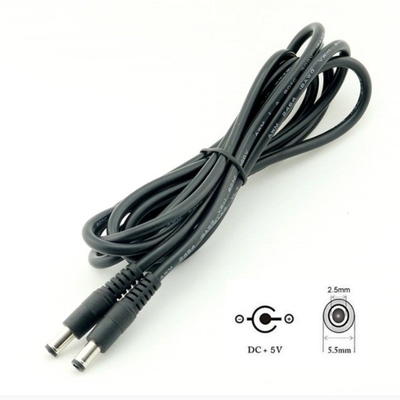 5m 3m 2m 1m Cable DC Branco Fêmea Tipo 5.5mm x 2.1mm Plug Adaptador Cable de extensão