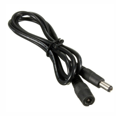 5m 3m 2m 1m Cable DC Branco Fêmea Tipo 5.5mm x 2.1mm Plug Adaptador Cable de extensão