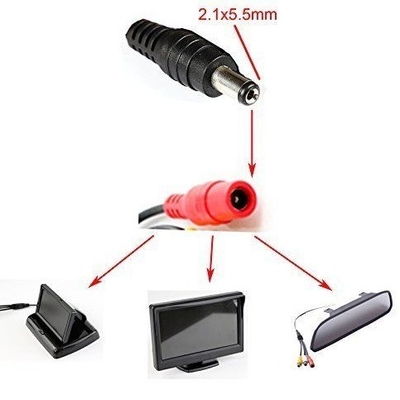 5m 3m 2m 1m Cable DC Branco Fêmea Tipo 5.5mm x 2.1mm Plug Adaptador Cable de extensão